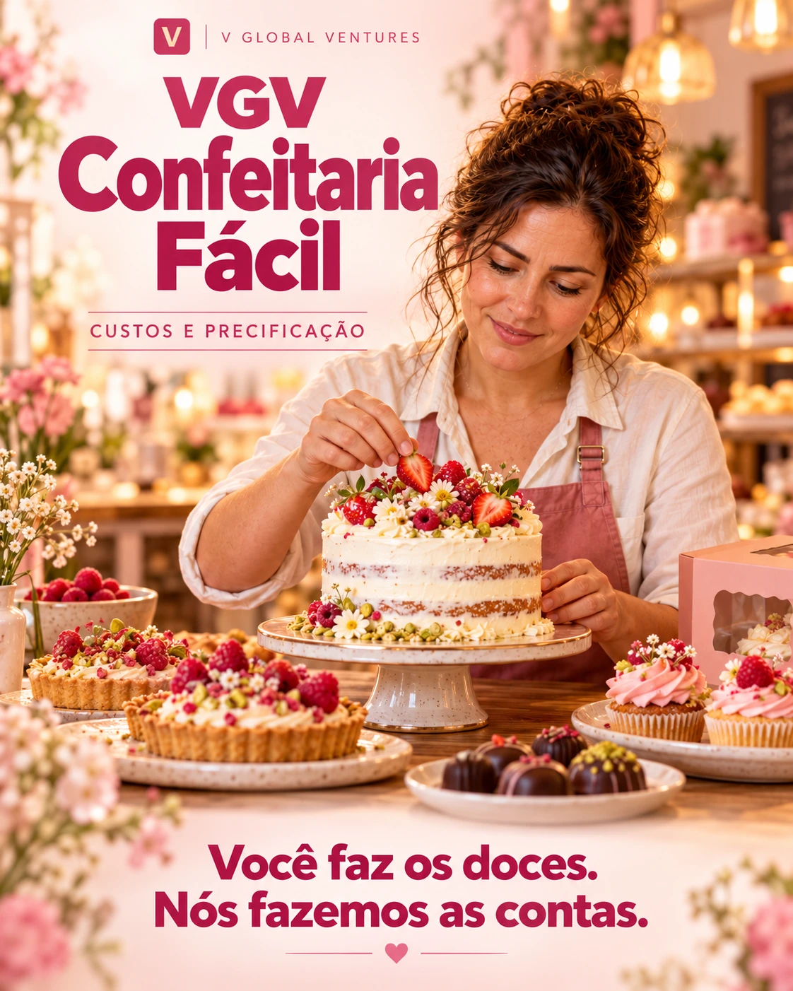 Capa de VGV Confeitaria Fácil: Você faz os doces. Nós fazemos as contas.